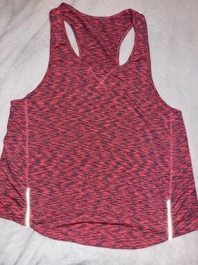 Tangerine Heathered Coral Pink Racerback Tank